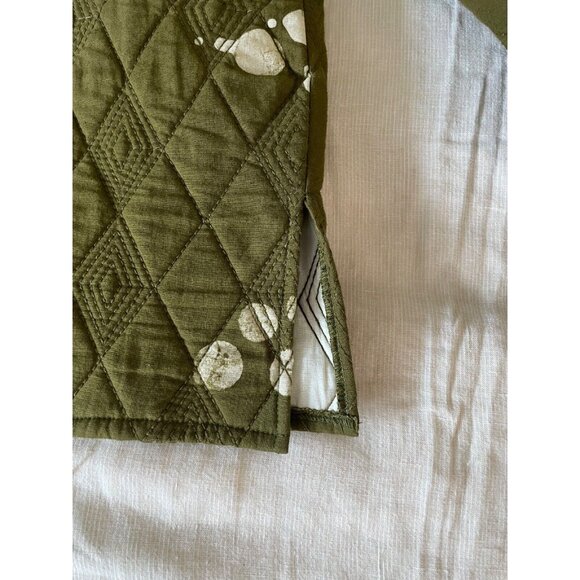 Post Imperial Didi Quilted Shirt Jacket in Moss Green - Picture 5 of 7